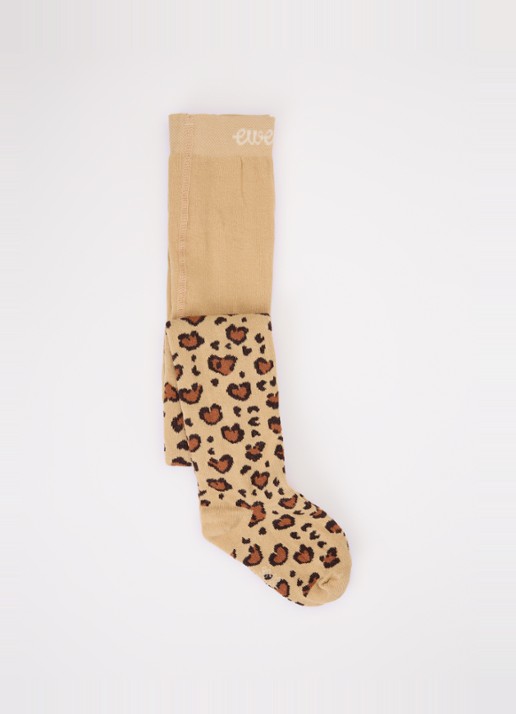 Ewers Maillot in katoenblend met panterprint - detail 2 camel