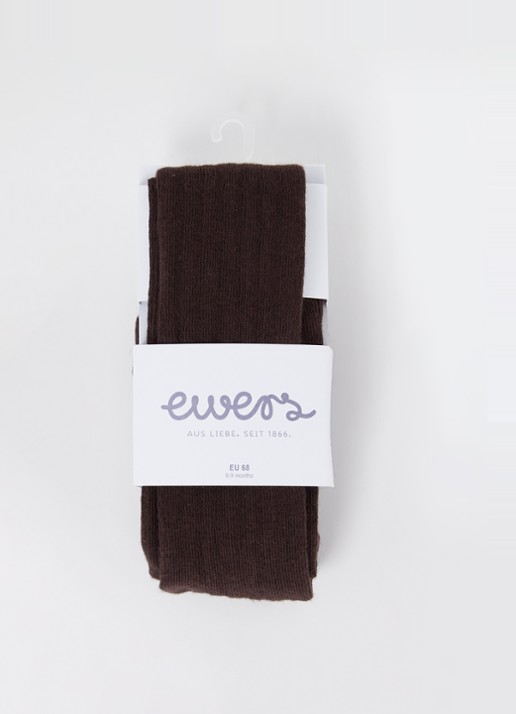 Ewers Maillot met ribstructuur - voorkant donkerbruin