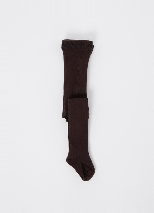Ewers Maillot met ribstructuur - voorkant 2 donkerbruin