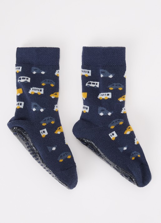 Ewers Sokken met print - voorkant donkerblauw