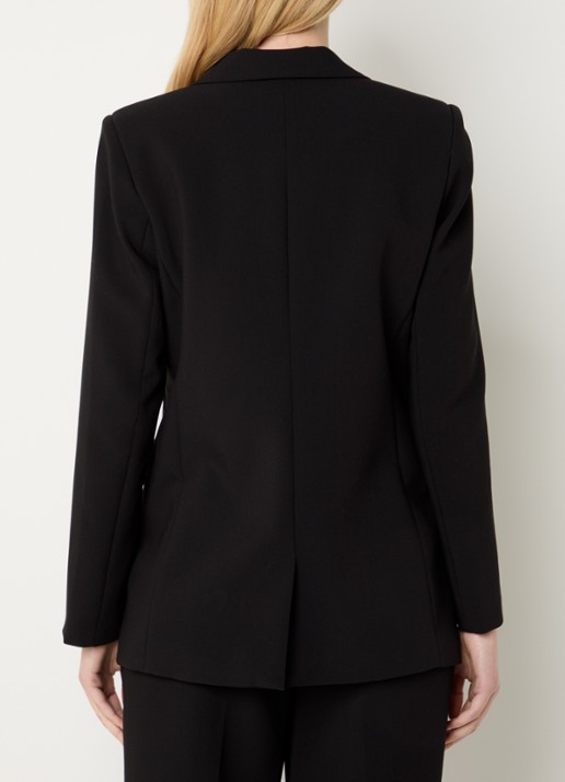 Expresso Blazer met paspelzakken en stretch - achterkant 2 zwart