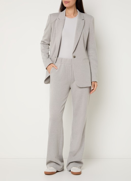 Expresso Blazer met paspelzakken - voorkant 3 lichtgrijs
