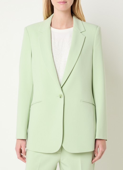 Expresso Blazer met paspelzakken