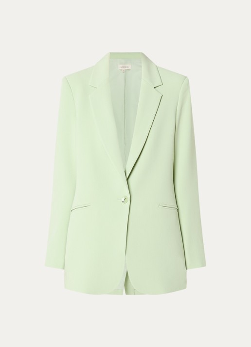 Expresso Blazer met paspelzakken - voorkant lindegroen
