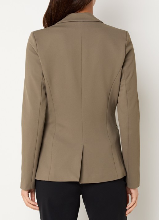 Expresso Blazer met paspelzakken - achterkant 4 mosgroen