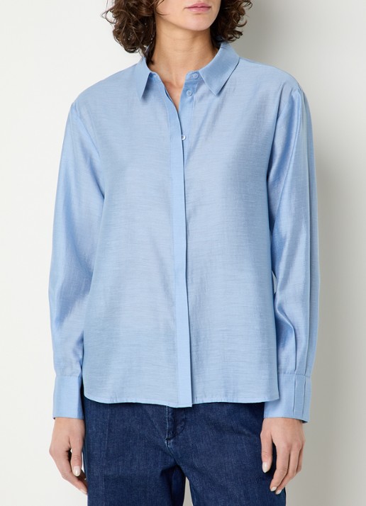 Expresso Blouse in linnenblend