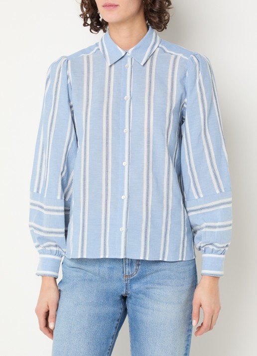 Expresso Helia blouse met streepprint