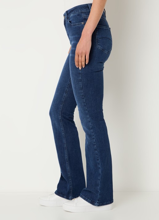 Expresso High waist flared jeans met steekzakken - detail 4 indigo