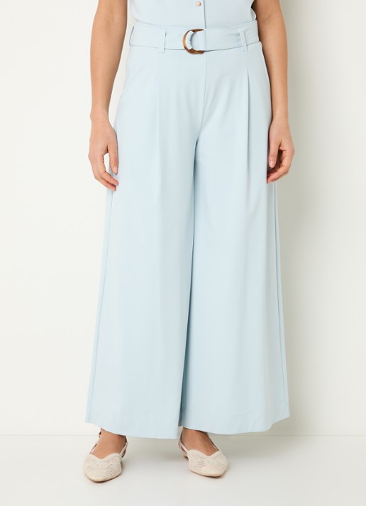 Expresso High waist wide fit palazzo broek met steekzakken