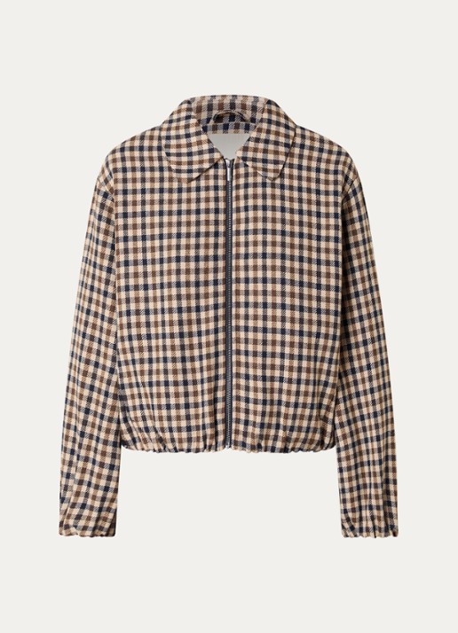 Expresso Jack met steekzakken en kraag - voorkant 2 beige