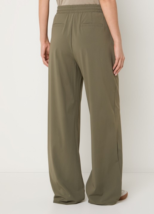 Expresso Mid waist loose fit joggingbroek - achterkant bronsgroen