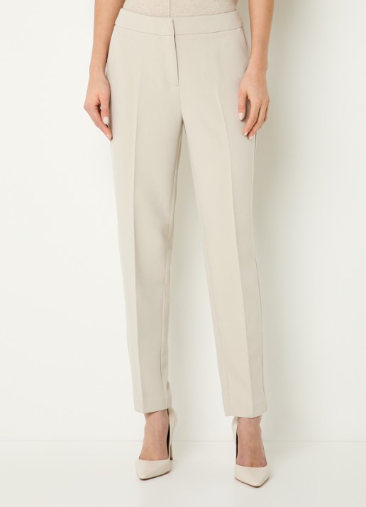 Expresso Mid waist regular fit pantalon met steekzakken