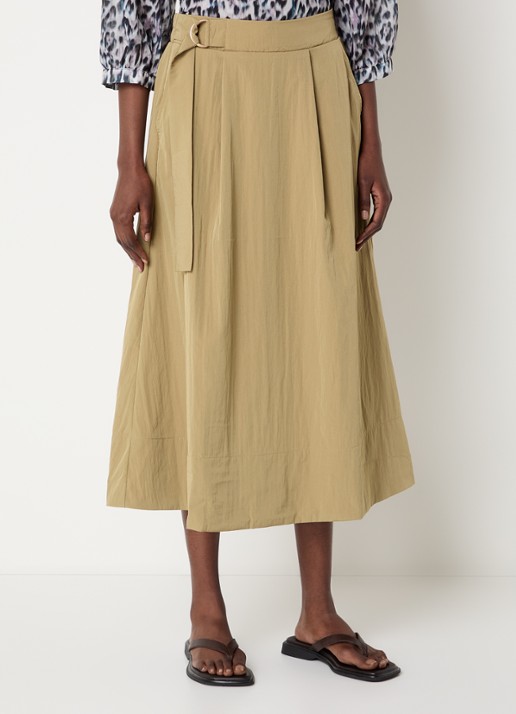 Expresso Midi rok met steekzakken en ceintuur