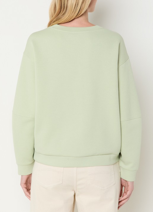 Expresso Sweater met ronde hals - achterkant 5 lindegroen