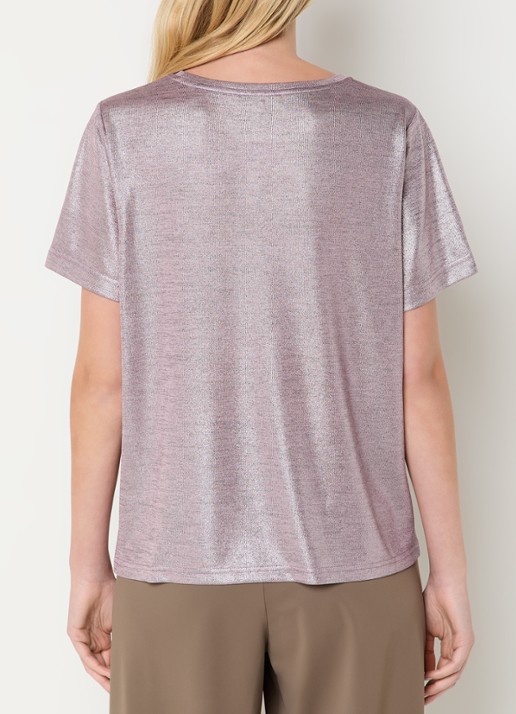 Expresso T-shirt met lurex - achterkant 2 lila