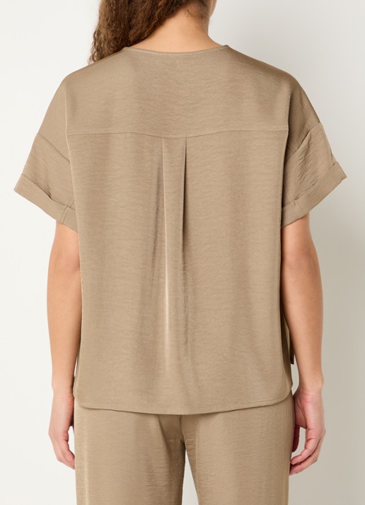 Expresso Top met glanzende finish  - achterkant 4 roestbruin