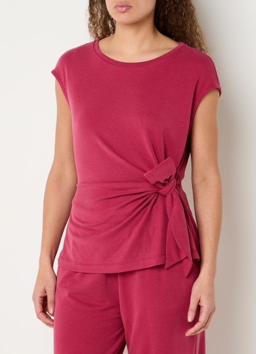 Expresso Top met knoopdetail