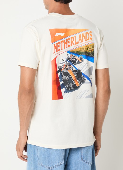 F1 Netherlands Grand Prix T-shirt met logo- en backprint