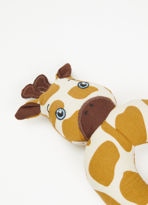Fabelab Giraf rammelaar 16 cm - detail camel