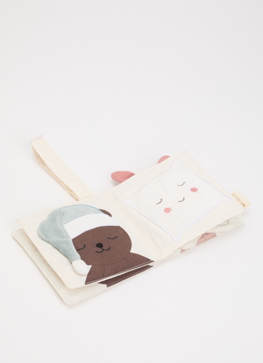 Fabelab Little Star babyboekje  - voorkant 2 beige