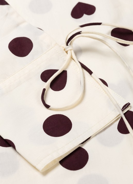 Fabienne Chapot Ada blouse met stippenprint - detail 2 gebroken wit