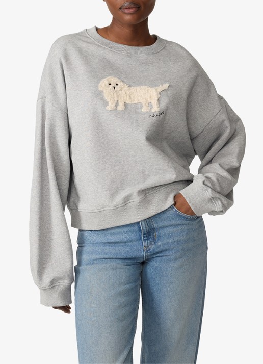 Fabienne Chapot Amy Puppy sweater met borduring