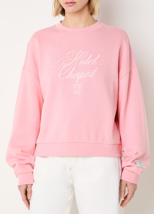 Fabienne Chapot Amy sweater met logborduring