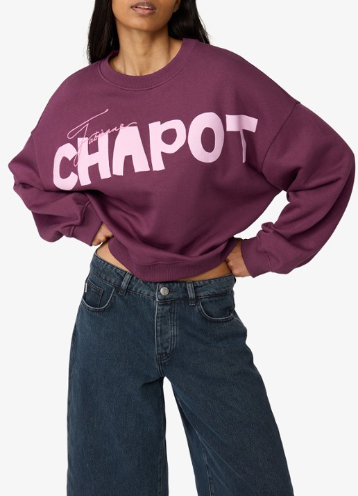 Fabienne Chapot Amy sweater met logoprint