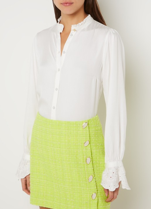 Fabienne Chapot Baba blouse met pofmouw - detail 2 wit