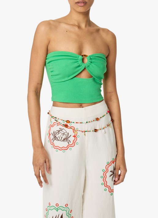 Fabienne Chapot Benita crop top met cut-out detail