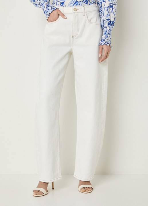 Fabienne Chapot Betty high waist tapered fit jeans met gekleurde wassing