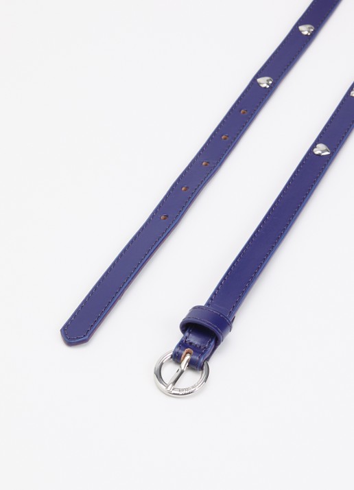 Fabienne Chapot Bold Love riem van leer  - detail paars