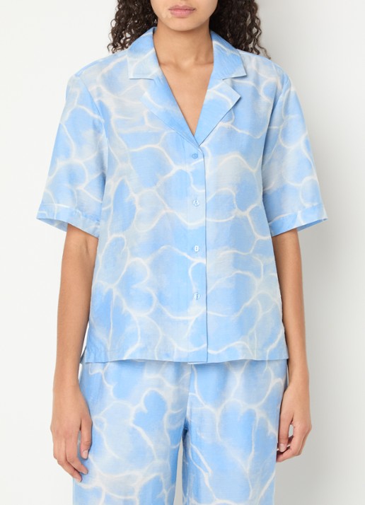 Fabienne Chapot Brock blouse in linnenblend met print