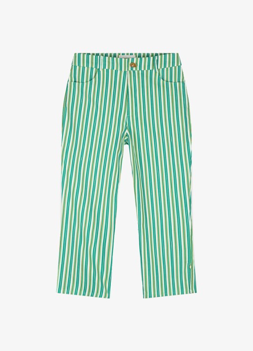 Fabienne Chapot Camilio high waist flared fit broek in linnenblend