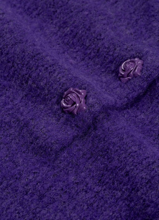Fabienne Chapot Coco fijngebreide trui in wolblend - detail 5 paars
