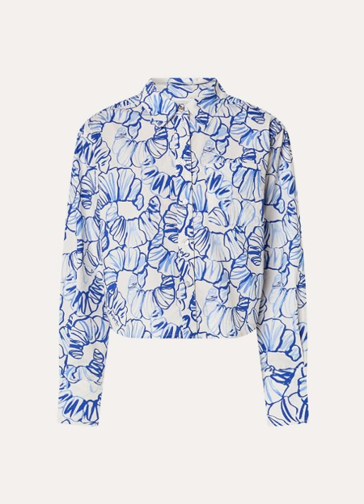 Fabienne Chapot Haidy blouse met bloemenprint - voorkant wit