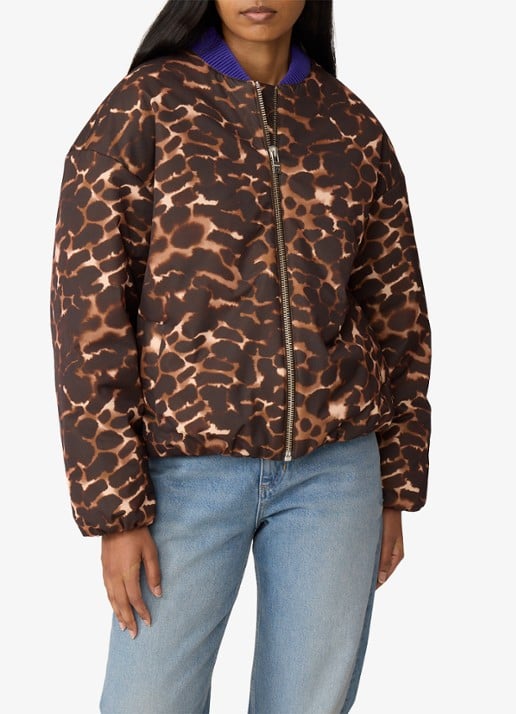 Fabienne Chapot Hermi bomberjack met panterprint