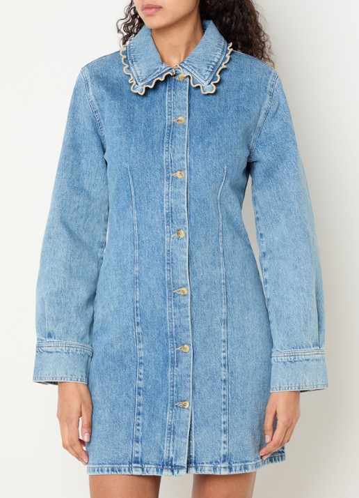Fabienne Chapot Ina mini blousejurk van denim