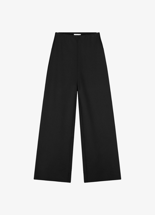 Fabienne Chapot June high waist straight leg pantalon - voorkant 3 zwart