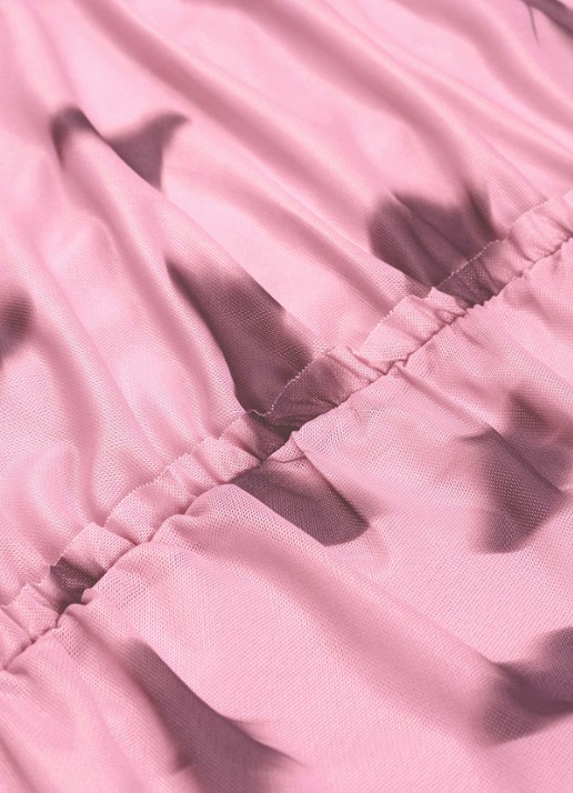 Fabienne Chapot Lilea midi jurk van mesh met print - detail 2 roze