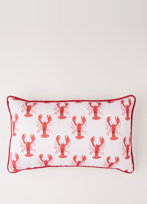 Fabienne Chapot Lobster sierkussen 50 x 30 cm - voorkant 2 roze