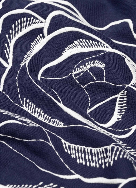 Fabienne Chapot Luna sweater met print - detail 4 donkerblauw