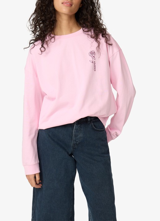 Fabienne Chapot Madeleine longsleeve met logo - detail 3 roze
