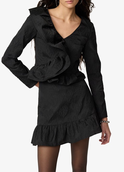 Fabienne Chapot Margot top met jacquard dessin en ruches