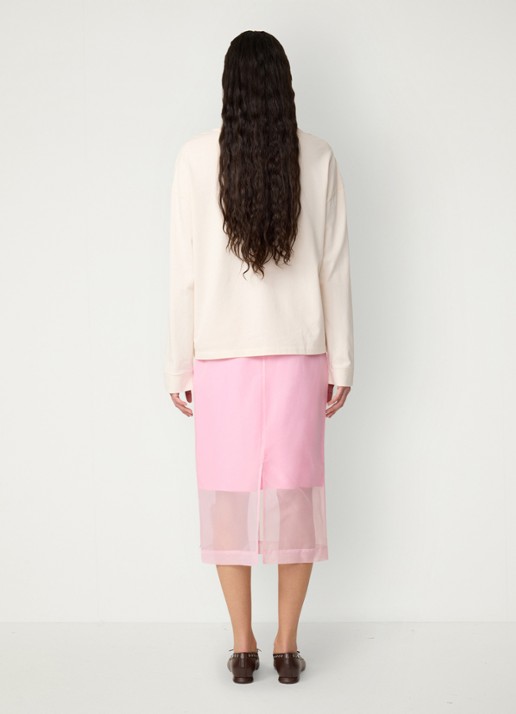Fabienne Chapot Phileine Rose longsleeve met print - achterkant 3 gebroken wit