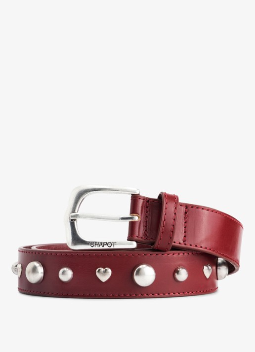 Fabienne Chapot Play Of Studs riem van leer met studs