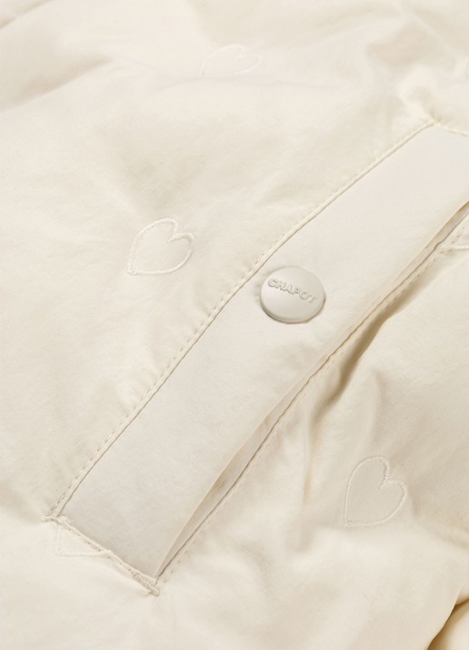 Fabienne Chapot Pomme puffer jack met steekzakken  - detail 2 gebroken wit