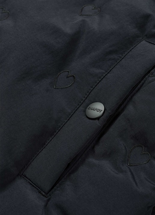 Fabienne Chapot Pomme puffer jack met steekzakken  - detail 4 zwart