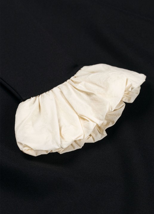 Fabienne Chapot Pop top met boothals  - detail 5 zwart