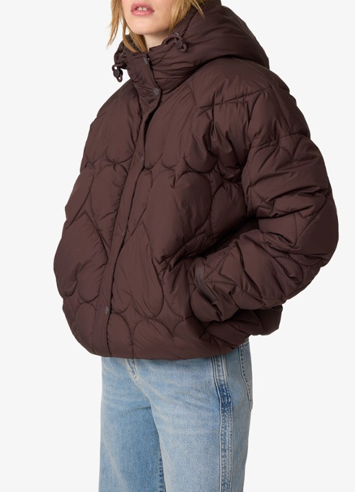 Fabienne Chapot Prisca puffer jack met capuchon en steekzakken